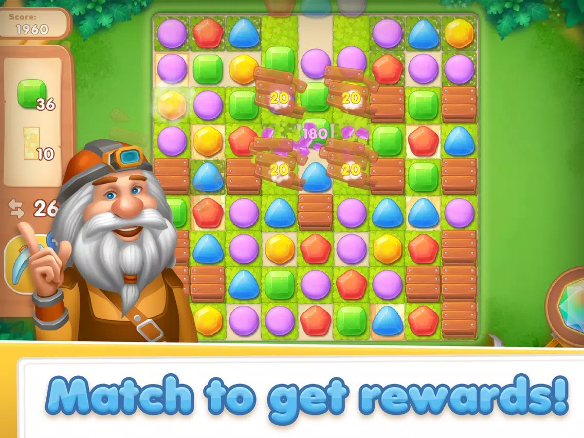 تصاویر Gem Crush - Match 3 Puzzle iPad 
