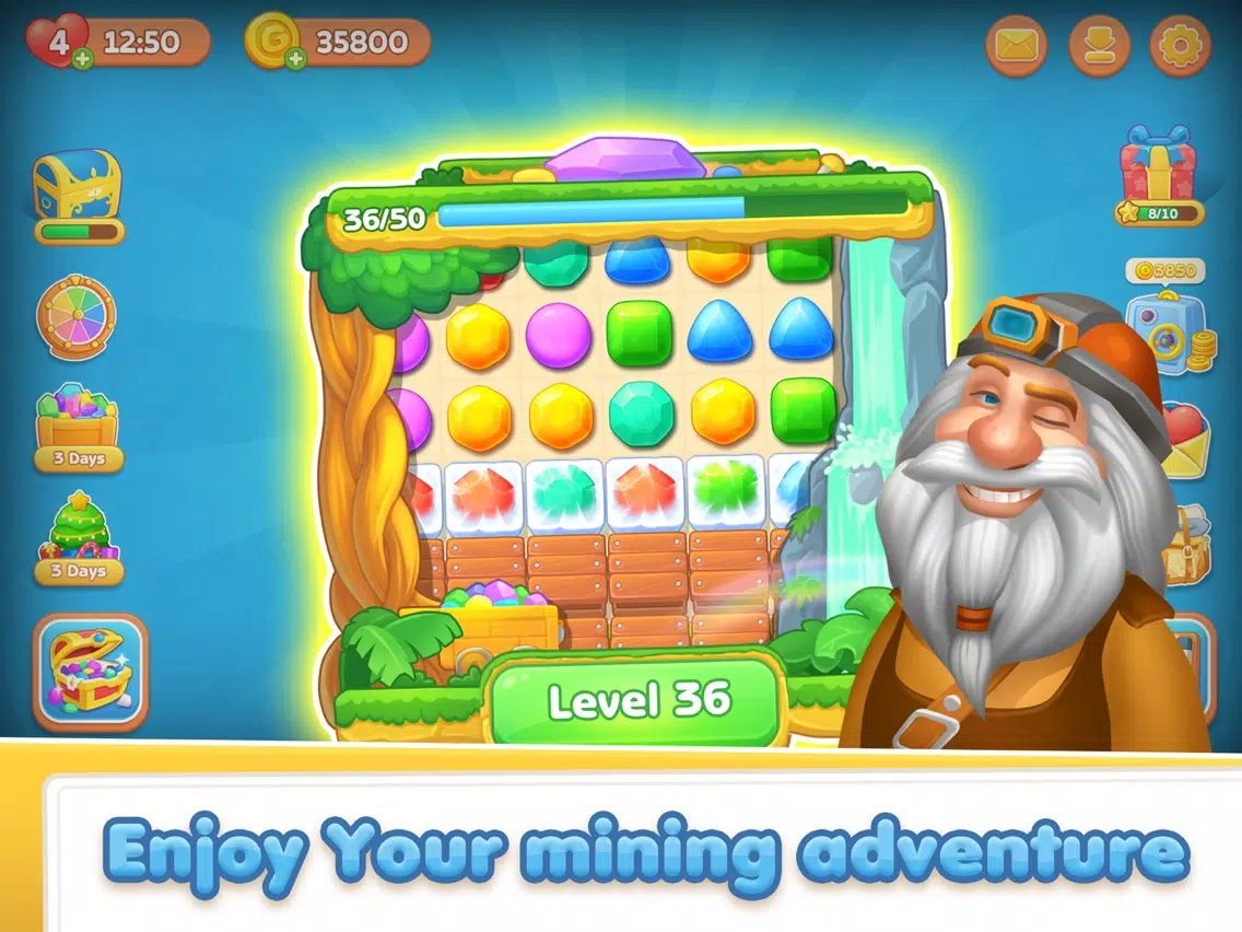 تصاویر Gem Crush - Match 3 Puzzle iPad 