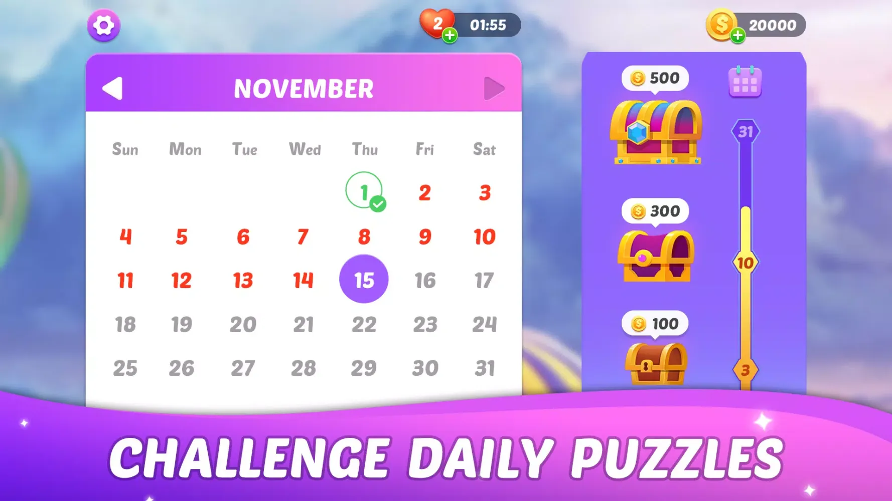 Match Tile Scenery Screenshots