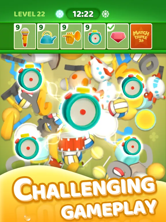 Match Triple 3D Master iPad  Screenshots
