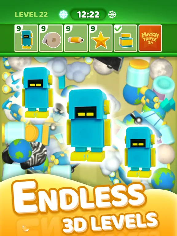 Match Triple 3D Master iPad  Screenshots