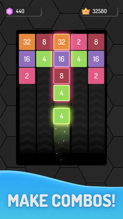 Captures d'écran de Merge Double Number Block