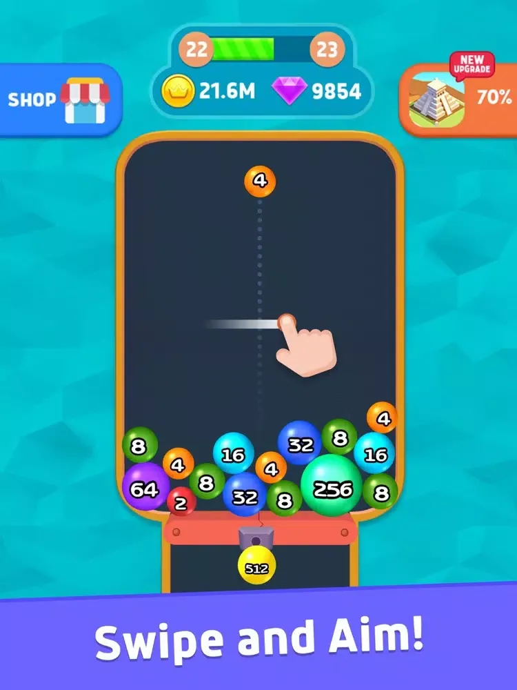 Merge Blast 3D - 2048 Plus iPad 应用截图