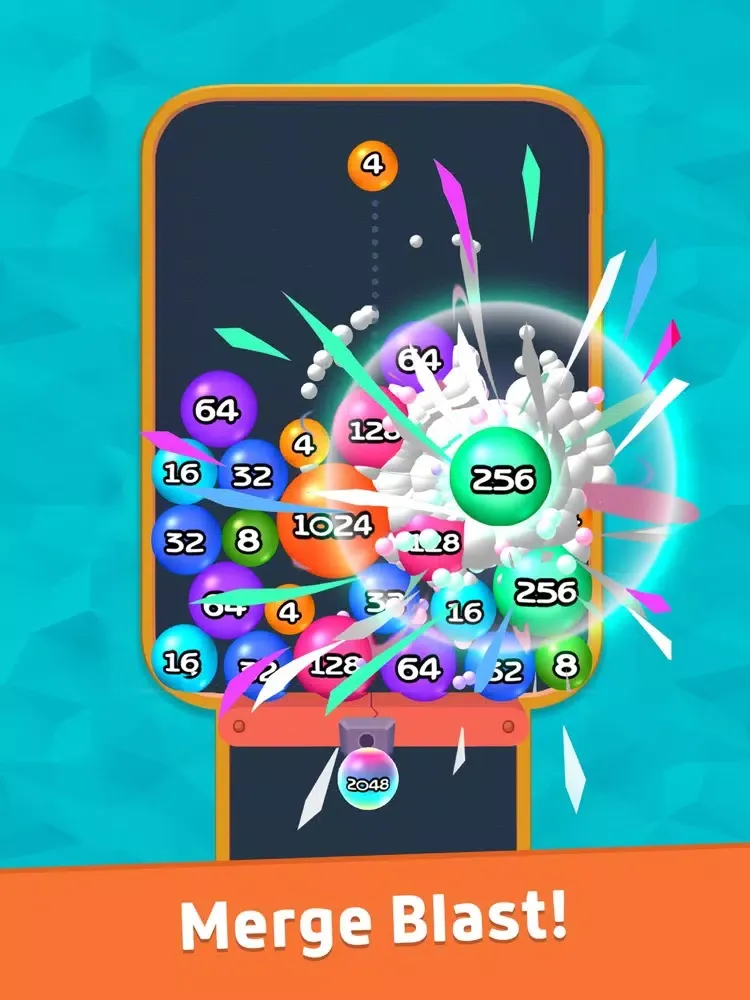 Merge Blast 3D - 2048 Plus iPad 应用截图