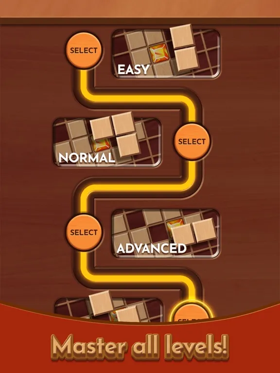 Capturas de tela do Woody Block Mania iPad 