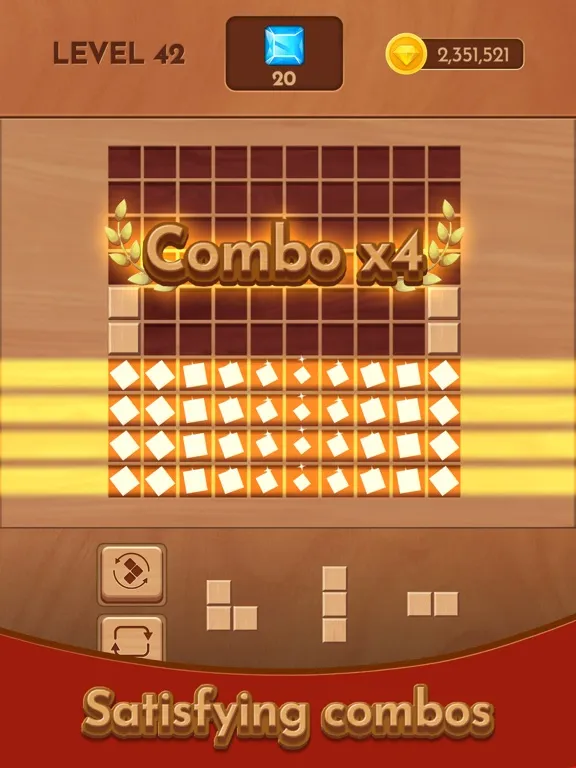 Capturas de tela do Woody Block Mania iPad 