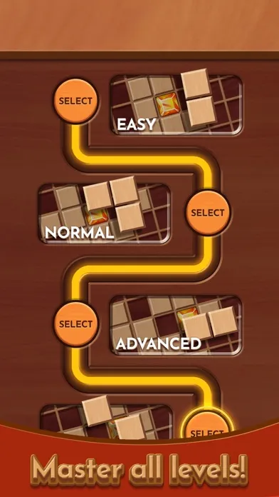 Capturas de tela do Woody Block Mania