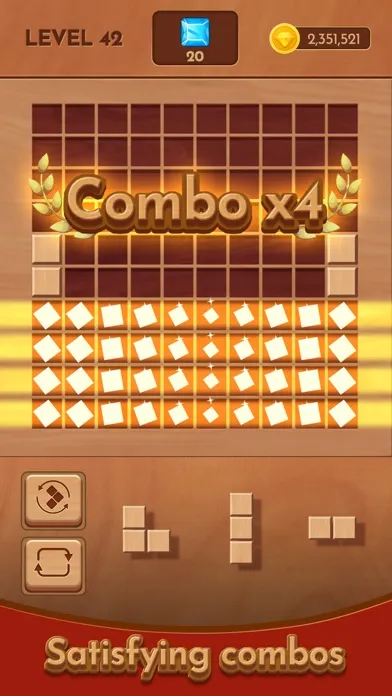 Capturas de tela do Woody Block Mania