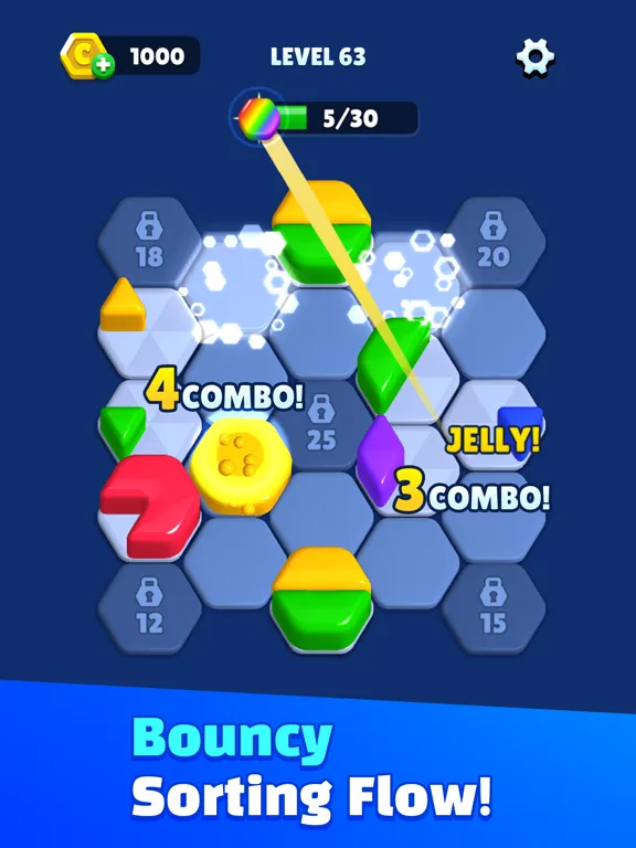 Jelly Sort Hexa: 3D Puzzle iPad  سکرین شاٹس