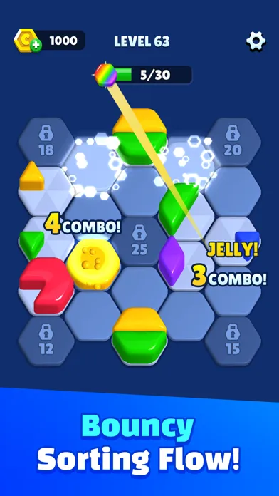 Jelly Sort Hexa: 3D Puzzle سکرین شاٹس