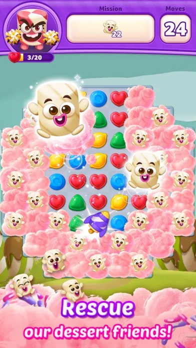 Lollipop Sweet Heroes Match3 Screenshots