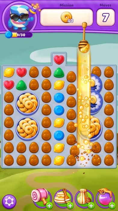 Lollipop Sweet Heroes Match3 Screenshots