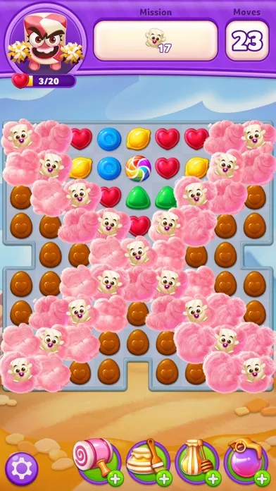 Lollipop Sweet Heroes Match3 Screenshots