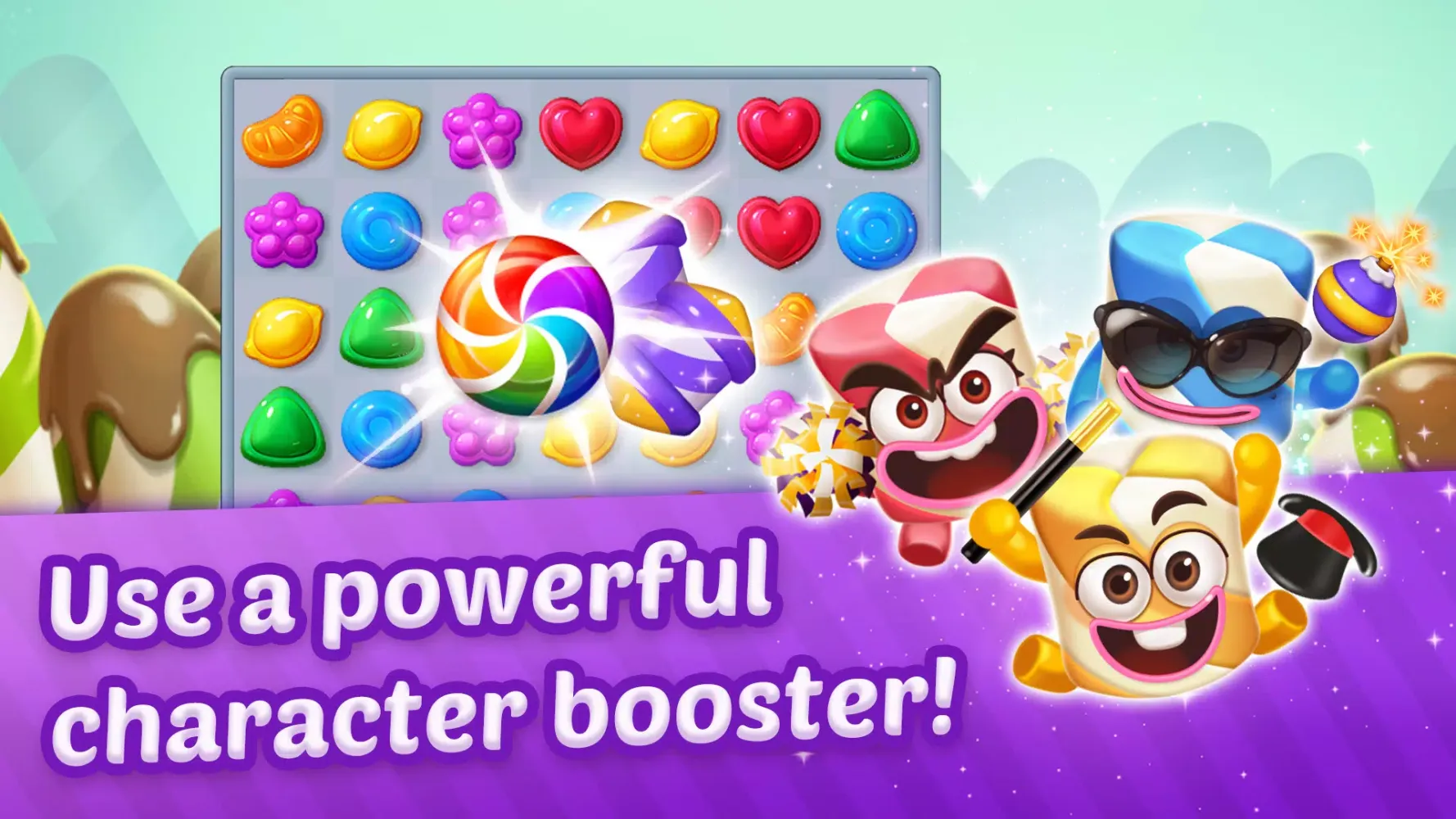Lollipop Sweet Heroes Match3应用截图