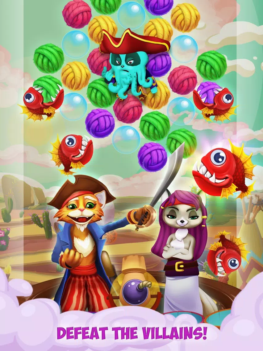 Kitty Pop Pirates iPad 應用截圖