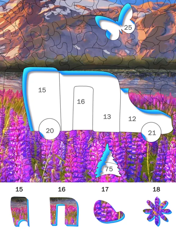 تصاویر Tap Color Jigsaw iPad 