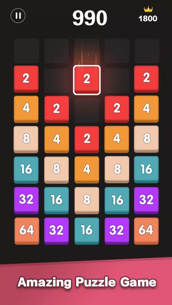 Tangkapan skrin Merge Block - number games
