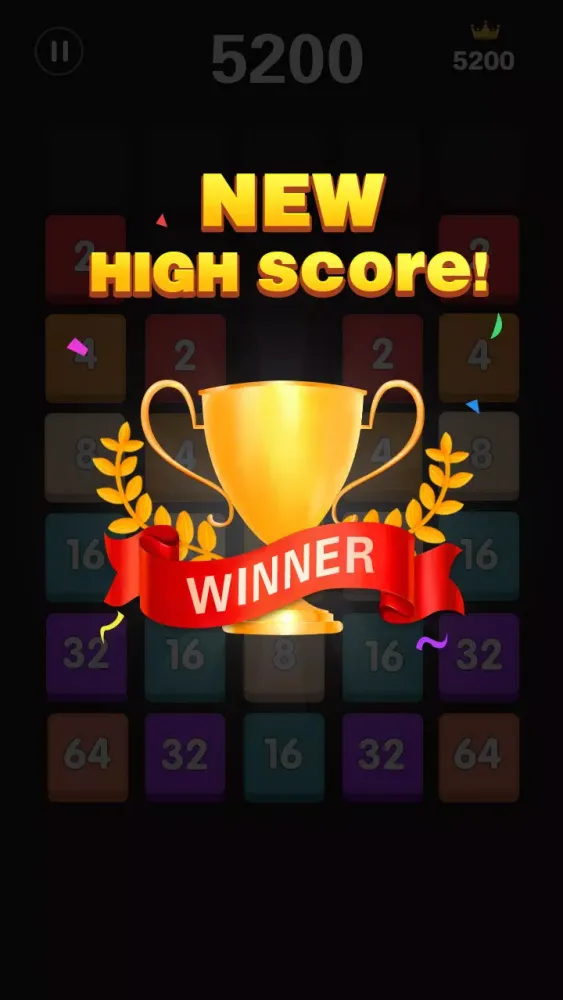 Tangkapan skrin Merge Block - number games
