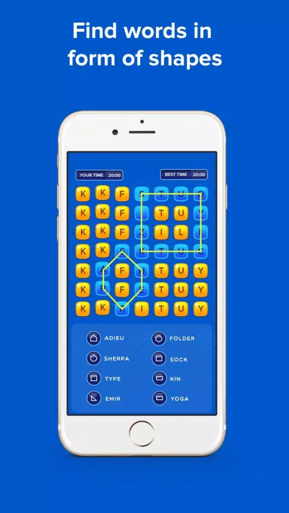Скриншоты Pin Shape - word game puzzle fun brain challenge