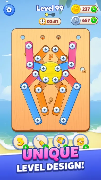 Screw Puzzle, Nuts & Bolts スクリーンショット