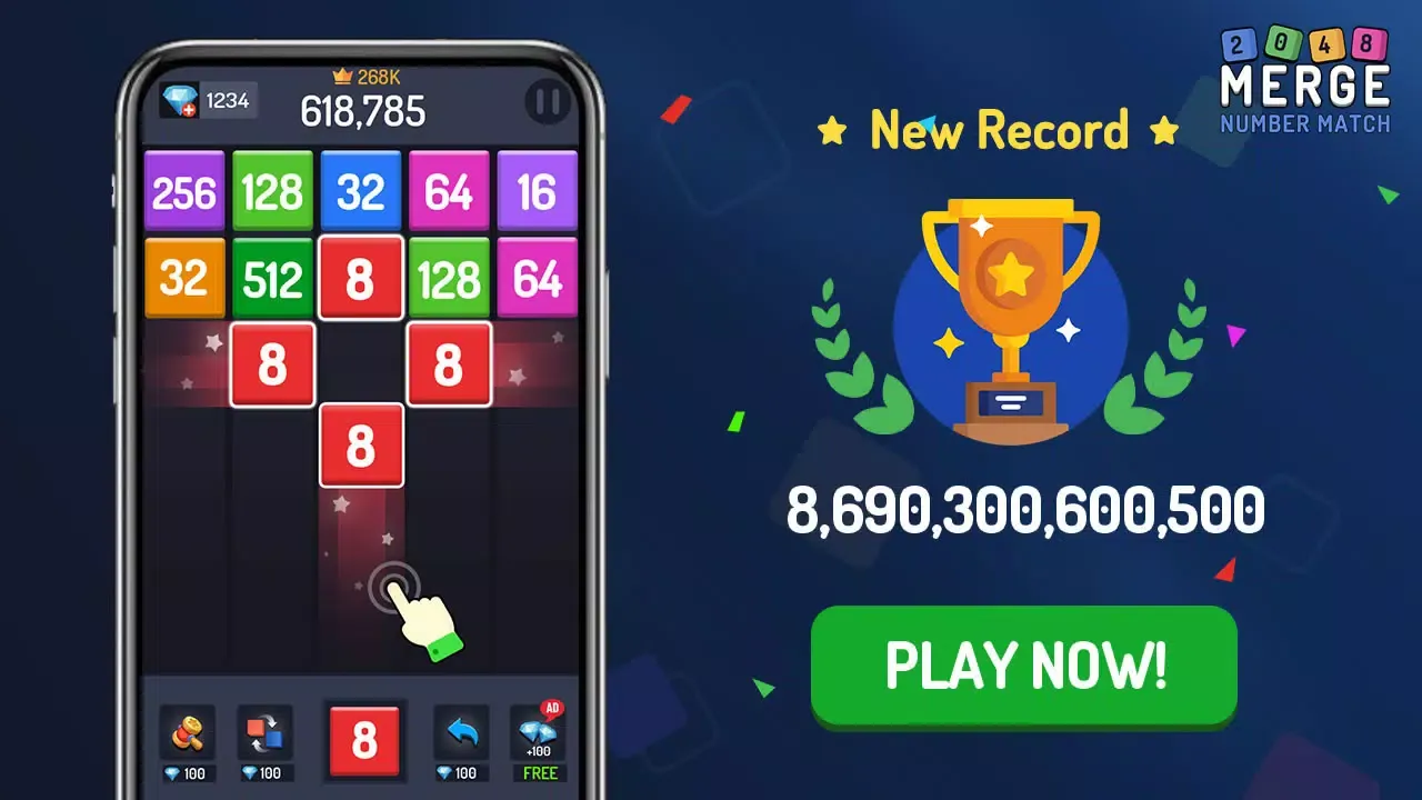 Numbers Game - 2048 Merge Screenshots