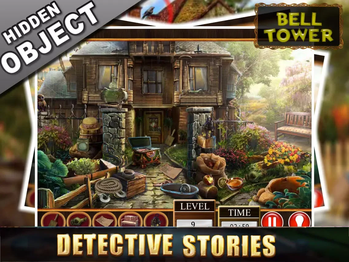 Mystery Hidden Object Games Bell Tower Find Clues iPad  سکرین شاٹس