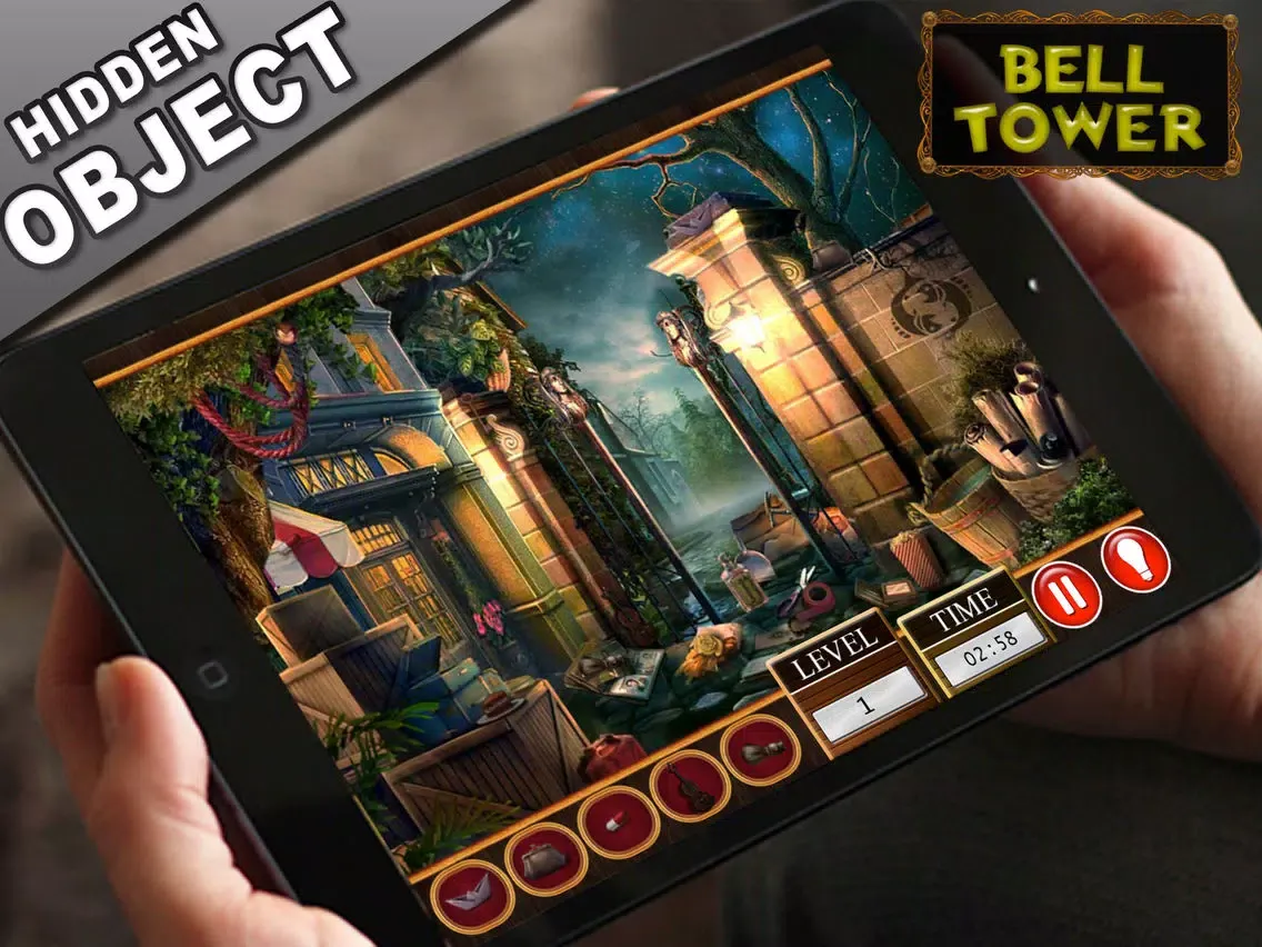 Mystery Hidden Object Games Bell Tower Find Clues iPad  سکرین شاٹس