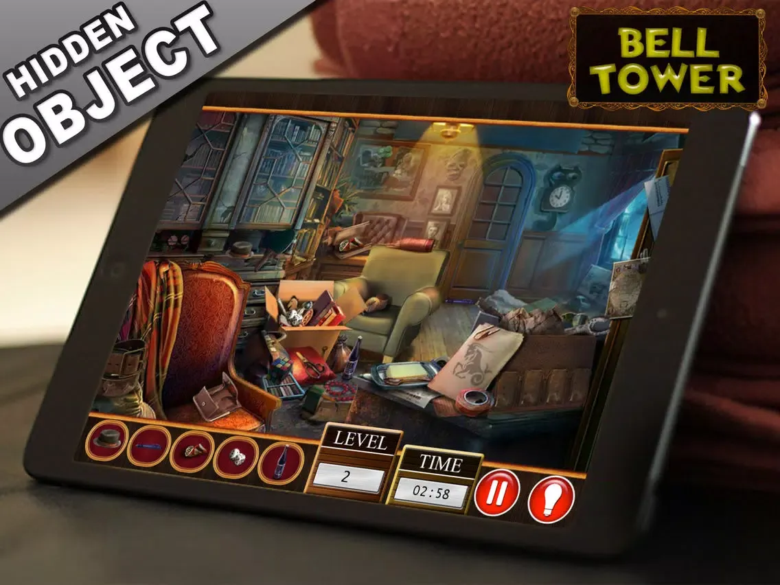 Mystery Hidden Object Games Bell Tower Find Clues iPad  سکرین شاٹس