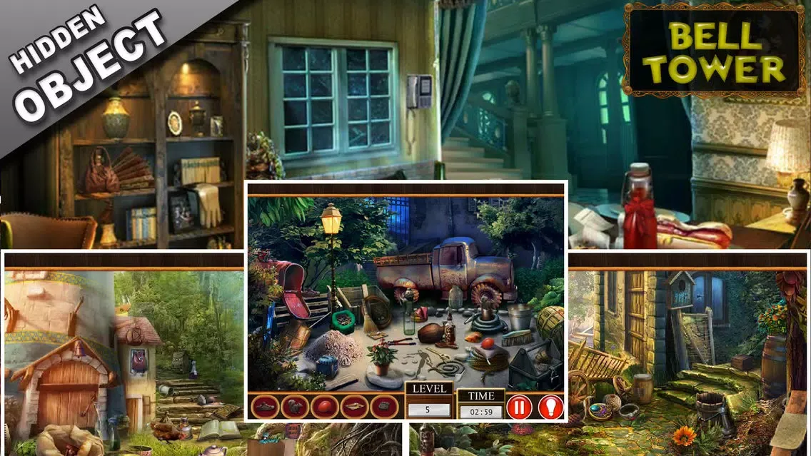 Mystery Hidden Object Games Bell Tower Find Clues سکرین شاٹس