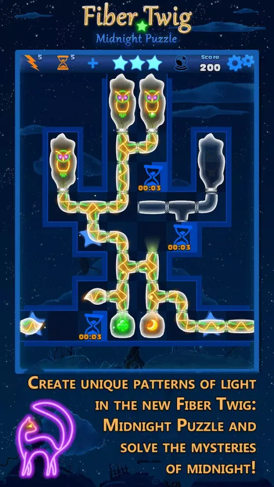 Fiber Twig: Midnight Puzzle スクリーンショット