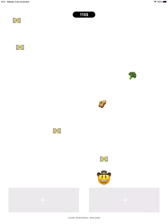 Ảnh chụp màn hình của The Rich Emoji Island iPad 