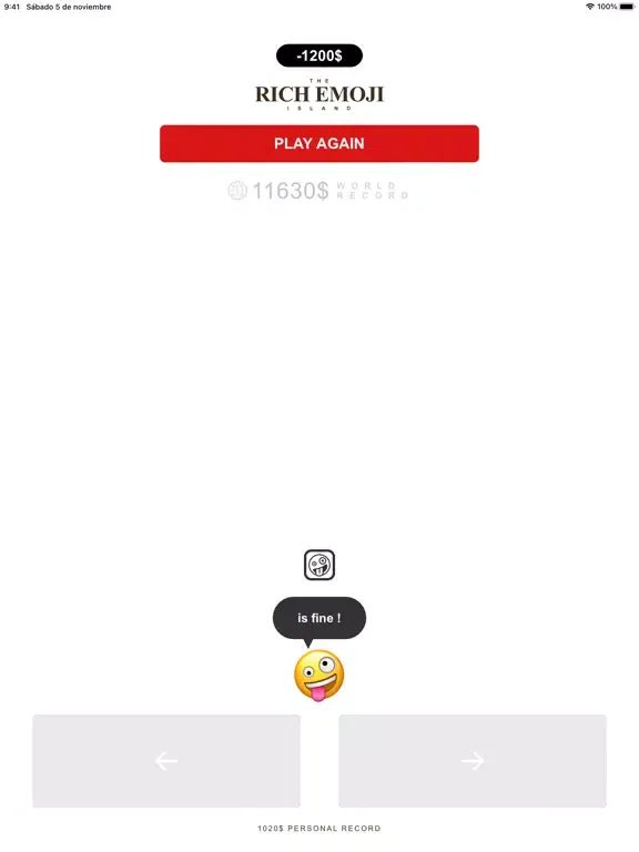 Ảnh chụp màn hình của The Rich Emoji Island