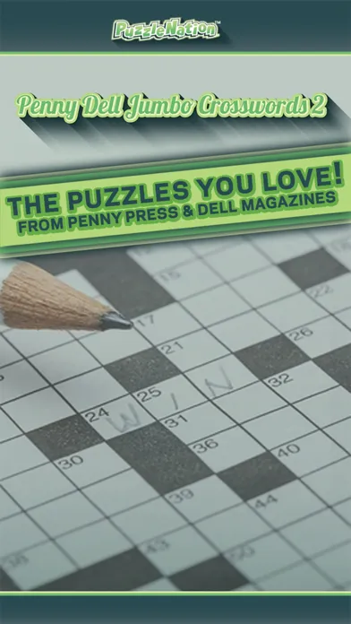 Penny Dell Jumbo Crosswords 2 – Crossword Puzzles for Everyone! Screenshots
