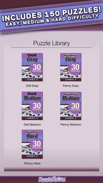 Penny Dell Jumbo Crosswords 3 – More Crosswords for Everyone! سکرین شاٹس