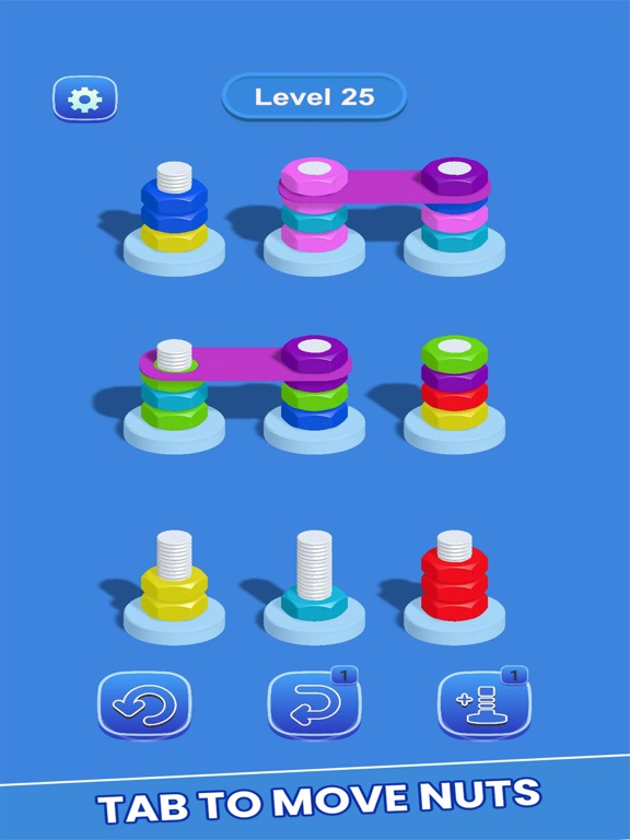 Sort Nuts & Bolts Master Game iPad 應用截圖