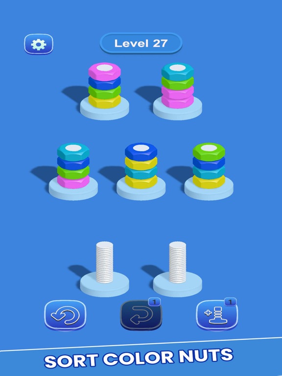 Sort Nuts & Bolts Master Game iPad 應用截圖