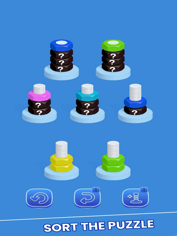Sort Nuts & Bolts Master Game iPad 應用截圖
