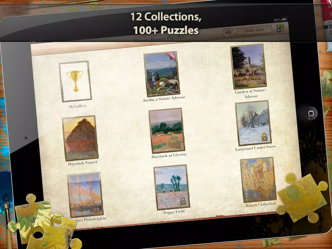 Capturas de tela do Claude Monet Jigsaw Puzzles - Play with Paintings. Prominent Masterpieces to recognize and put together iPad 