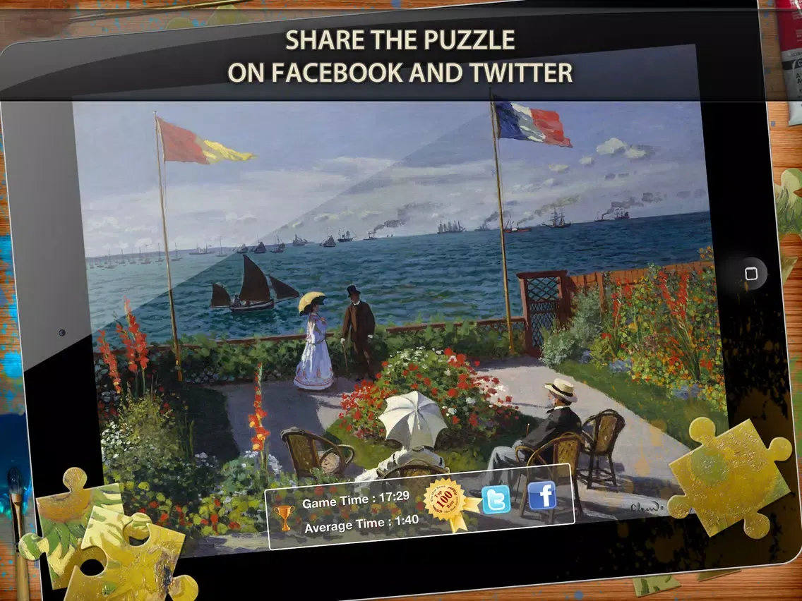 Capturas de tela do Claude Monet Jigsaw Puzzles - Play with Paintings. Prominent Masterpieces to recognize and put together iPad 