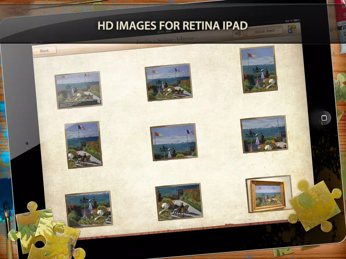 Capturas de tela do Claude Monet Jigsaw Puzzles - Play with Paintings. Prominent Masterpieces to recognize and put together iPad 