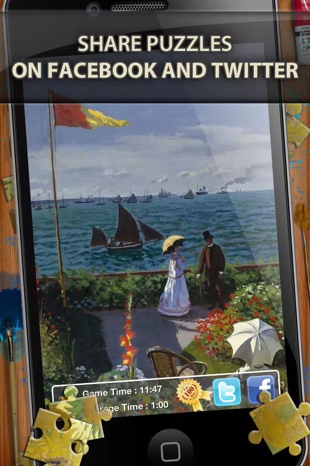 Capturas de tela do Claude Monet Jigsaw Puzzles - Play with Paintings. Prominent Masterpieces to recognize and put together