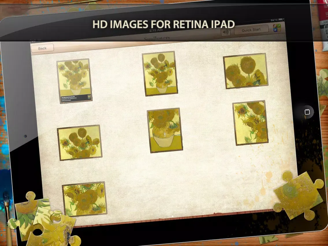 Vincent Van Gogh Jigsaw Puzzles - Play with Paintings. Prominent Masterpieces to recognize and put together iPad  سکرین شاٹس