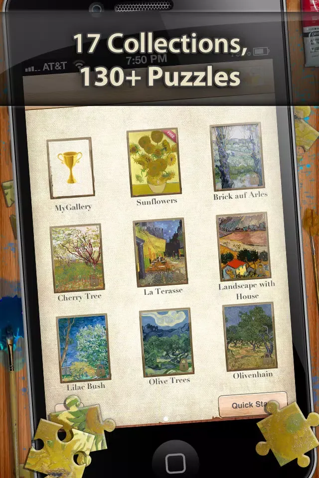 Vincent Van Gogh Jigsaw Puzzles - Play with Paintings. Prominent Masterpieces to recognize and put together سکرین شاٹس