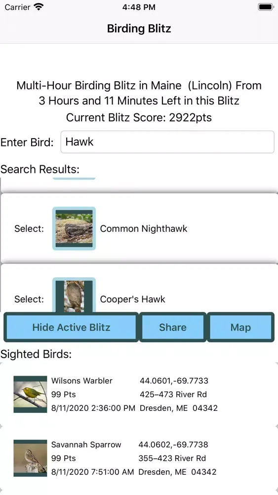 Скриншоты Birding Blitz