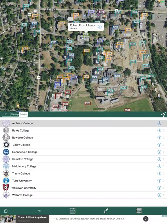 Tangkapan layar NESCAC Navigator iPad 