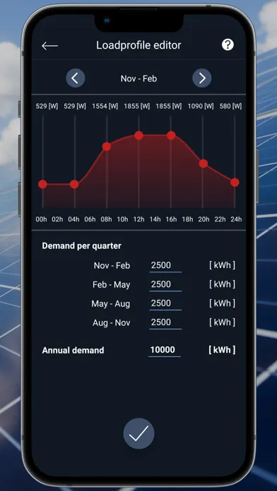 Tangkapan skrin PV Calculator Premium