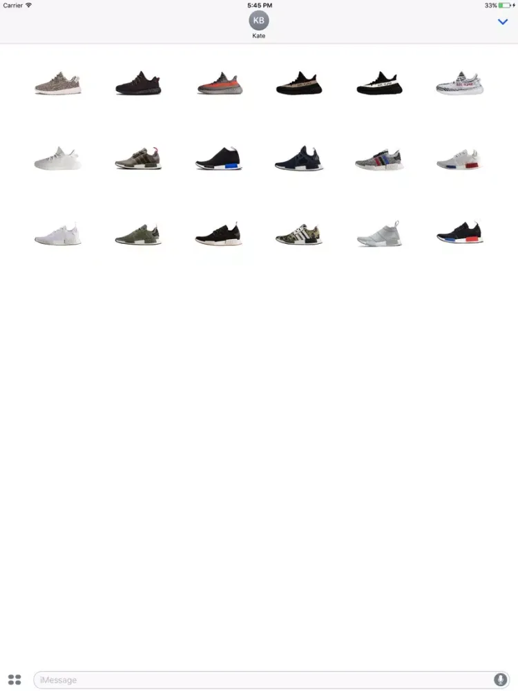 Ảnh chụp màn hình của Hype Beast Sneaker Head Stickers iPad 