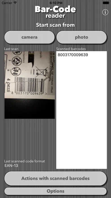Ảnh chụp màn hình của Bar-Code