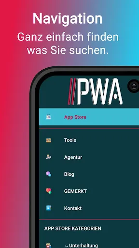 Скриншоты PWA APP Store & Tools