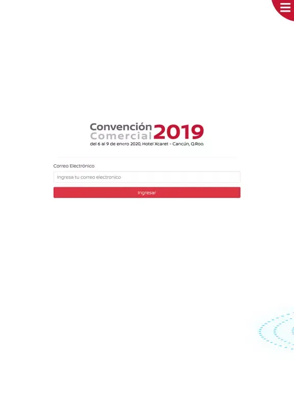 Tangkapan layar Convención Comercial 2019 iPad 